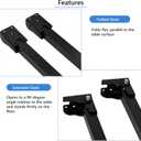 4 Pcs Folding Table Legs Heavy Duty, 16.5 inch420mm Metal Foldable Leg, Foldable Furniture Legs with Mounting Screws