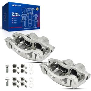 KAX Disc Brake Caliper Assembly Fit for Chevrolet Blazer 1998-2005, Chevrolet S10 1998-2004, GMC Jimmy 1998-2001, GMC Sonoma 1998-2004, Oldsmobile Bravada 1998-2001, Isuzu Hombre 1998-2000, Front Side (18B4694+18B4695)