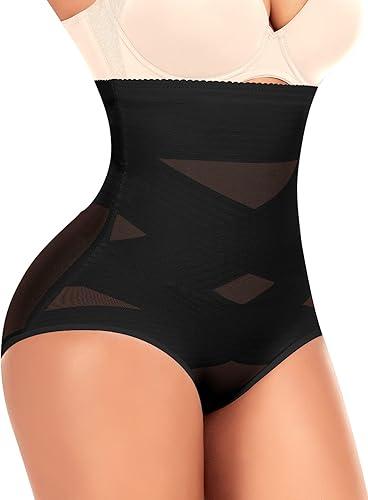 Tummy Control Shapewear Panties for Women High Waist Cincher Shaping Underwear Body Shaper Panty Girdle (Black, 5XL)