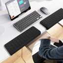 L-Shaped Desk Elbow Pad for Desk,2 PCS Elbow Rest for Desk with Ergonomic Support, Ergonomic Desk Arm Rest Cushion, Non-Slip Desk Edge Wrist Support for Office & Home