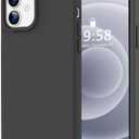 LOVE 3000 Designed for iPhone 12 Case/iPhone 12 Pro Case, Premium Silicone with [Soft Anti-Scratch Microfiber Lining] Shockproof Protective Phone Case for Men Women Girls 6.1", Black