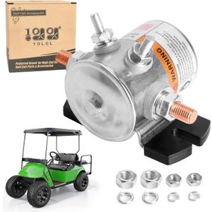 10L0L #70 Series Solenoid Relay for EZGO 36 Volt Golf Cart, 4 Terminal SPNO Continuous Duty, OEM# 11761-G1 27855-G01 27855-G02 31680-G1 27805-G02 3016