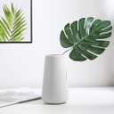 White Ceramic Vases - Simple Vase for Flowers Plants, Flowers Vases for Home Decor, Dining Tables and Living Room Decor and Various Festive Vases As Gifts for Others. (White)
