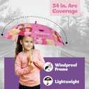 Disney Kids Umbrella, Frozen/Princess/Minnie Mouse Toddler and Little Girl Rain Wear for Ages 3-6