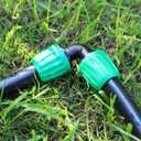 15 Pcs 1/2 Inch Drip Irrigation Elbow Fittings(1/2" ID x 0.640" OD), 90 Degree Drip Lock Barbed Nut Hose Elbow Connectors for 1/2 Drip Irrigation Tubing Connection Parts for Garden Watering System