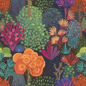 Colorful Forest Wallpaper,17.71" x 118.1" Colorful Removable Waterproof Wallpaper Forest Vinyl Self Adhesive Contact Paper for Home Bedroom Cabinets and Kitchen Decorations