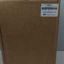 Amazon Basics Rectangular Plastic Office Wastebasket, Easy to Clean, 10 Gallon, Black, 2-Pack