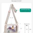 Clear Bag for Stadium Events, Clear Crossbody Purse for Women, Small Stadium Approved Bag for Concerts Games