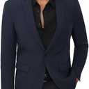 Men's Blazer Casual Sport Coats, Regular Fit Suit Jacket for Men One Button Lightweight Business Mens Blazer Jacket Medium