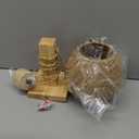 Rattan Wall Sconce Light, Rattan Lamps for Bedroom, Farmhouse Wall Sconces, Wall Mount Light Fixture Indoor, Boho Bedside Wall Sconces for Living Room (Braided Rope)