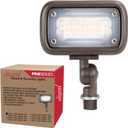 Gen2 Outdoor LED Landscape Light - 50W MH Equal, Waterproof, 15W, 1370 Lumen, 3000K Warm White - Backyard Walkway Security Light, 1/2" Knuckle Mount, 120-277V