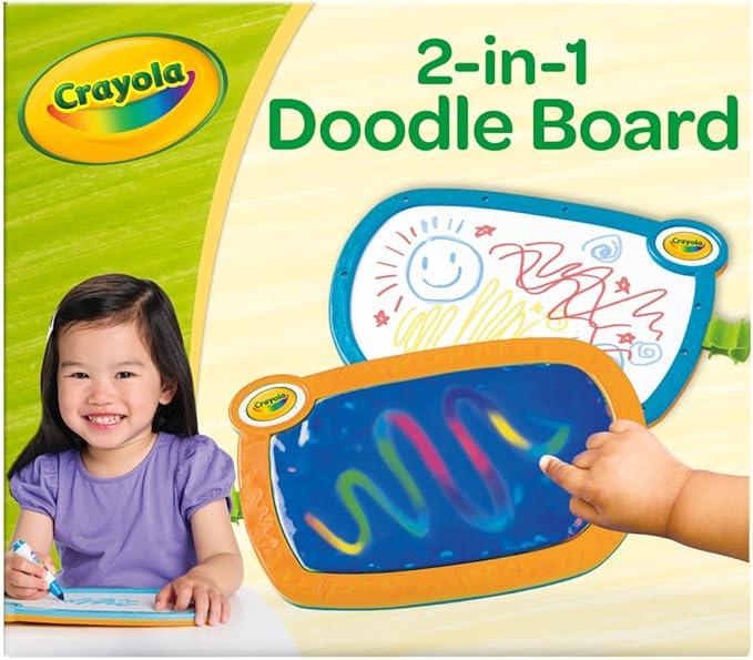 My First Crayola Double Doodle Board, Drawing Tablet, Toddler Toy, Gift