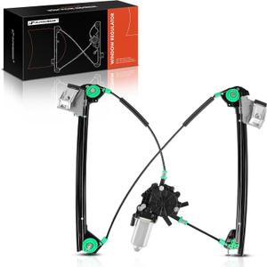 A-Premium Power Window Regulator with Motor Front Passenger Side Compatible with Chevrolet Corvette C5 1997 1998 1999 2000 2001 2002 2003 2004, with 2-Pin Motor, Front Right Passenger Side