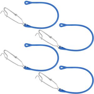 4 Pcs Fishing Downrigger Weight Snubber with Release Snap Weights Clips for Offshore Fishing Planer Board Weight Kite Trolling