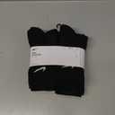 Nike Men's Dri-Fit Training Cotton Cushioned Crew Socks (6 Pair) (Large, Black)