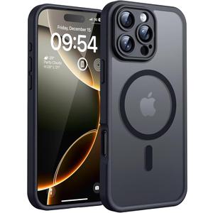 Tocol Phone Case for iPhone 16 Pro, Black