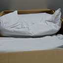 MIULEE 20x20 Pillow Inserts,Set of 2 Down Feather Throw Pillows for Couch Sofa Bed, Decorative Fluffy Throw Pillow Inserts Cotton Fabric,White