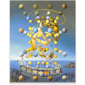 Yimissrui Salvador Dali Wall Art Canvas Prints - La Maxima Velocidad De La Madonna De Rafael - Abstract Painting Surrealism Art Poster Living Room Bedroom Cool Wall Decor Unframed (12x15in/30x38cm)