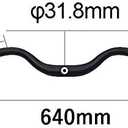 UPANBIKE Retro Handlebar 31.8mm Moustache Shape Fits Road Bike, General Bikes, Urban Bike