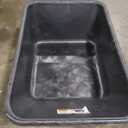 Rubbermaid Commercial Products 8.75 Cubic Foot, All-Weather, Big-Wheel Cart/Yard Cart/Lawn Cart/Wheelbarrow, Yardwork/Landscaping/DIY Projects, Durable/Weather Resistant, Black