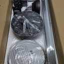 ZMISHIBO 72 inch Oil Rubbed Bronze Ceiling Fans with Lights and Remote, Indoor/Outdoor Farmhouse Ceiling Fan for Living Room Patio, 6 Speed Reversible Quiet DC Motor, 3CCT, Dual Finish Blades