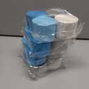4 x Blue Crepe Paper Streamers 4 Rolls 328ft, Silver White Crepe Paper for Birthday Party Decorations, Wedding Anniversary Engagement Baby Shower Decors DIY Supply for Flower Making (1.8 in x 82 Ft/Roll)