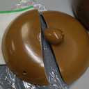 Handmade 4-Quart Natural Terracotta Clay Pot for Cooking,Internally Unglazed Cookware for Stews, Casseroles, Rice and Soups (Brown)