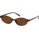 Retro Oval Cat Eye Sunglasses for Women 90s Narrow Lightweight Shades Y2k Trendy Sunnies