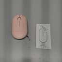 TECKNET Bluetooth Mouse, Slim Portable Wireless Mouse for 2 Modes(BT3.0/5.0+2.4Ghz), Lightweight, Contoured Grip with USB Receiver, Quiet Click Compatible with PC, Chromebook, Mac - Pink
