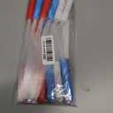 Fourth of July Light Up Fiber Optic Wand Accessories for Kids-12 Pack,4th of July Red White Blue Glow Sticks Party Favors for Toddler,Patriotic Sparklers Fireworks Birthday Game Activities Decorations