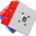 Moyu RS3M V5 SE Ball Core UV Coated 3x3 SpeedCube, 3x3 Puzzle Stickerless RS3M V5 MagLev Master Cube (MagLev+Ball Core Magic Clothes) Gift for Speed Cuber