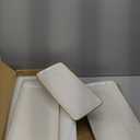 famiware Serving Platter, Rectangular 15.67/ 14.1/ 12.6inch Serving Dishes for Entertaining, Dishwasher Safe, Stoneware Serving Trays for Party, Food, Turkey, Snack, Cheese, Reactive Glaze, Matte White