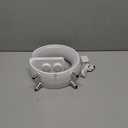 BKDRL Bluetooth Speaker Lamp with Wireless Charger, RGB Night Light, Alarm Clock, App Control - White