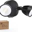 Philips Dusk to Dawn 44W 3500LM LED Security Flood Lights Outdoor, 5000K Daylight, Wet Location, Dual Adjustable Heads Aluminum Wall Light for Yard Garage Porch