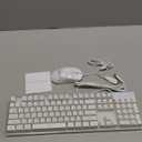 Gaming Keyboard and Mouse Combo, K1 RGB LED Backlit Keyboard with 104 Key for PC/Laptop(White)
