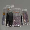 Artdone 34pcs Nail Art Brushes, Nail Art Tool Set, Dotting Tools, Dust Striping Brushes for Long Lines, Drawing Pen Kit For Gel Polish Design Supply