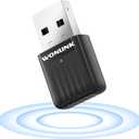 AC650 USB WiFi Adapter for PC WL-NA1500, Dual Band 2.4GHz/ 5GHz Wireless Network Adapter for Desktop PC, MU-MIMO, Nano Size WiFi Dongle, Built-in Driver for Windows 11/10//8.1/8/7/XP (Black)