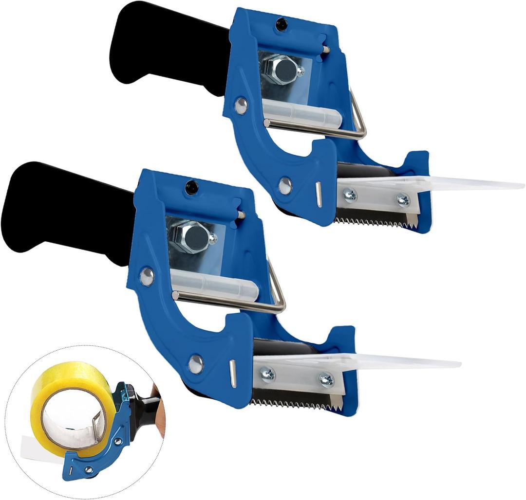 Stedan 2 Pack Packing Tape Dispenser Gun, Rapid Replace 2inch/50mm Lightweight Ergonomic Industrial Handheld Heavy Duty Tape Cutter for Carton Sealing, Moving, Shipping