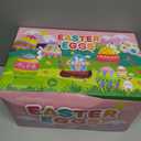 LEASEN [ 6 Surprise Golden Eggs ] 200 Pack Plastic Easter Eggs Bulks, 2.3 Inch Empty Easter Eggs, Bright Colors Plastic Eggs Fillable for Easter Hunt, Basket Stuffers Fillers, Easter Party Favor