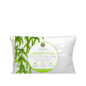 Bamboo Memory Foam Cluster Pillow King 20x36