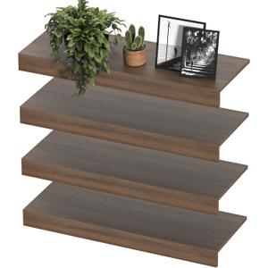 Wooden Wire Shelf Covers for Pantry & Closet Wire Rack Covers for Shelves, Durable Wood Shelf Covers for Kitchen, Laundry Room, Storage Organization(Walnut,30in*16in)