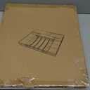 Large Silverware Organizer, Expandable BPA Free Kitchen Silverware Drawer Organizer, 9 Slots Cutlery Utensil Tray with Dividers, Adjustable Flatware Storage Holder for Spoons Forks Knives