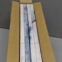 Abstract Christmas Forest Wall Art Snowy Mountain Wall Decor Rustic Deer Barn Painting for Bedroom Winter Moon Foggy Pine Trees Elk Picture Farmhouse Artwork Bathroom Home Decoration 12x12" 4Pcs