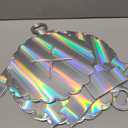 2 Pack Rainbow Silver Cupcake Stand Tower, 3-Tier Round Cardboard Cake Stand, Paper Cake Holder for Dessert Table Displays, Baby Shower Birthday Wedding Party Supplies (Laser)