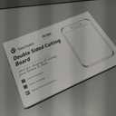 Stainless Steel Cutting Board, Non Toxic Cutting Board for Kitchen Double Sided Food Grade, Chopping Board for Meat/Vegetables, Kitchen Gifts Easy to Clean 2025 New Upgrade Large Size (16"L x 11"W) (Dark Gray)