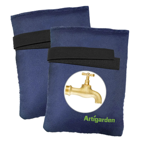 Outdoor Faucet Covers for Cold Winter, Outside Insulated Water Hose Bib Sock Protector, Blue (2 Pack) Pack of 2