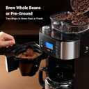 Gevi 10-Cup Drip Coffee Maker with Built-in Burr Grinder & Programmable Timer, 1.5L Water Tank, Auto Keep-Warm, Reusable Filter - Fresh Ground Coffee Machine (Black)