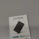 Wallet Tracker Card Air-Tag (iOS Only) - Work with Apple Find My, Bluetooth Tracker Smart Tracking Card Wallet Finder, 0.07in Slim, IP68 Waterproof, Item Locator for Luggage Tags, Passports, Purse (1 pack, Dark Black)