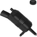 Front Windshield Washer Pump 385-232316A 89025062 8-6710, Washer Fluid Pump Replacement with Grommet for Chevrolet (Chevy), GMC, Buick, Pontiac, Oldsmobile, Isuzu, Cadillac Trucks (Black)