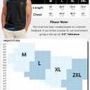 Flafens Tank Tops Men - Sleeveless Shirts for Men Graphic Cotton Mens Tank Tops Summer Fashion Casual Loose Fit Tanktop (Black, XL)